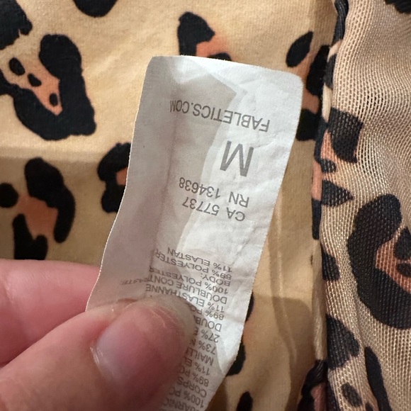 Fabletics Leopard Print Sports Bra - Picture 3 of 3